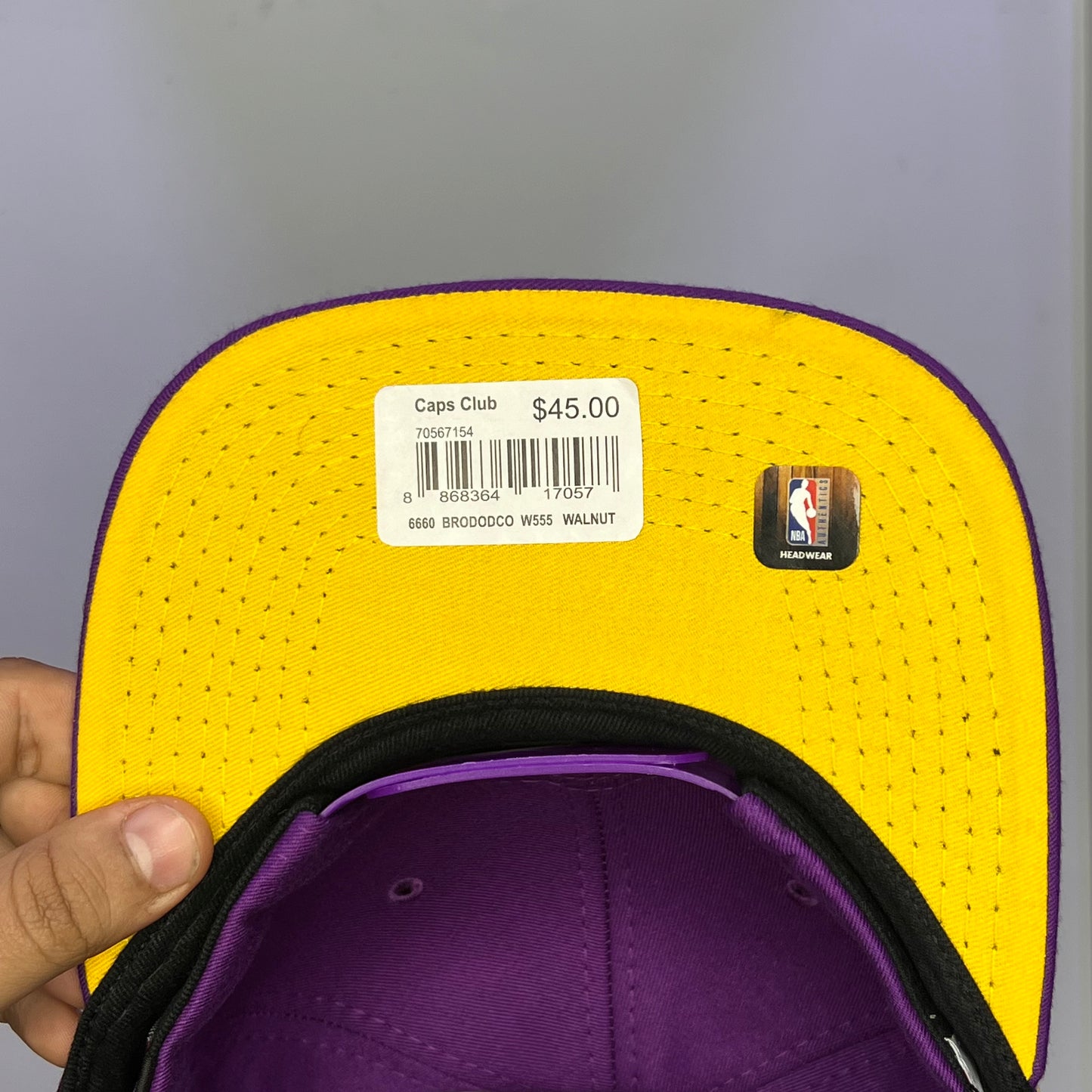 LK06 Gorra 3C Los Angeles Lakers PL Ajustable